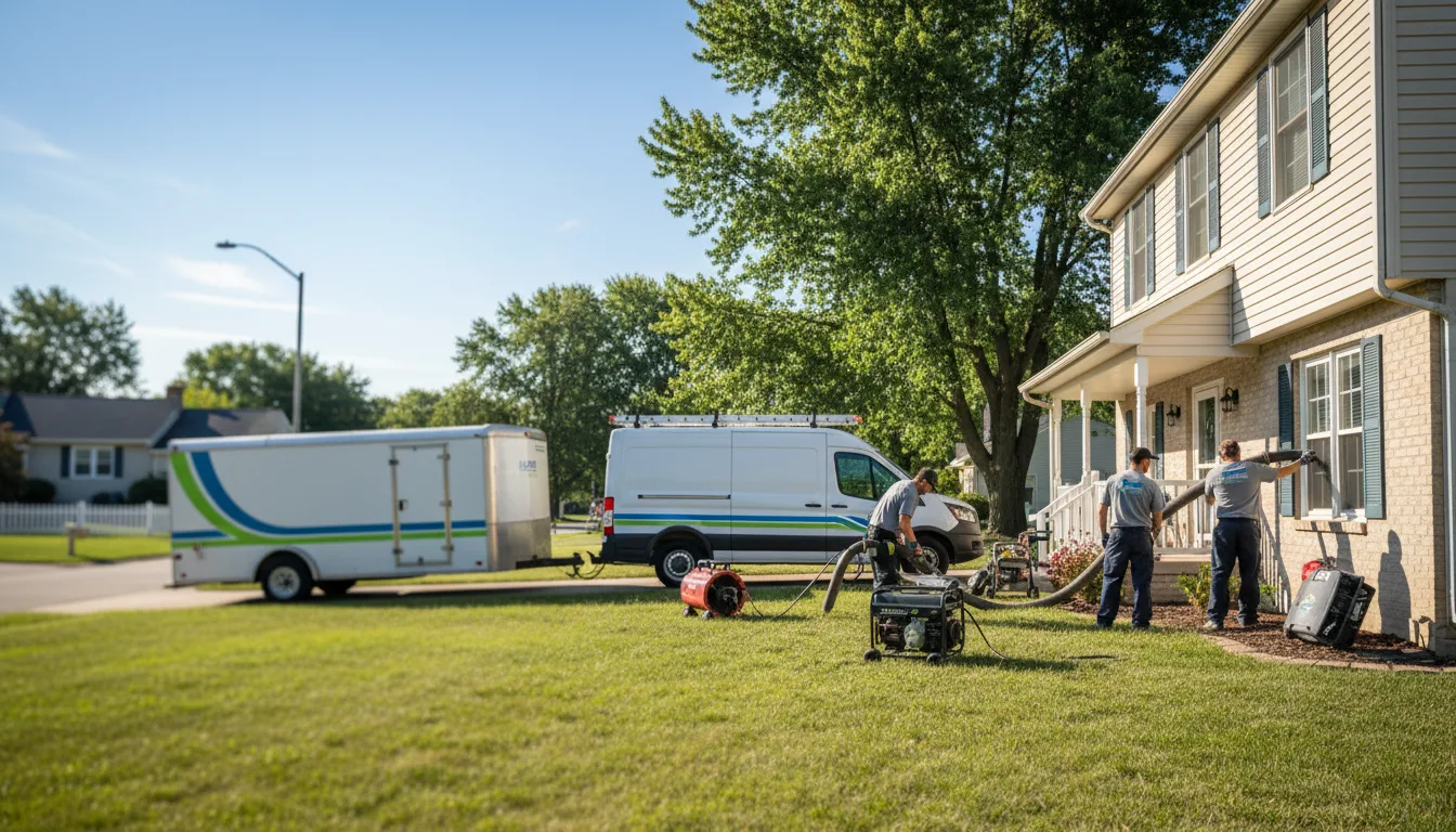 Flooded Basement Restoration And Cleanup With Repair in Hopedale, IL near me